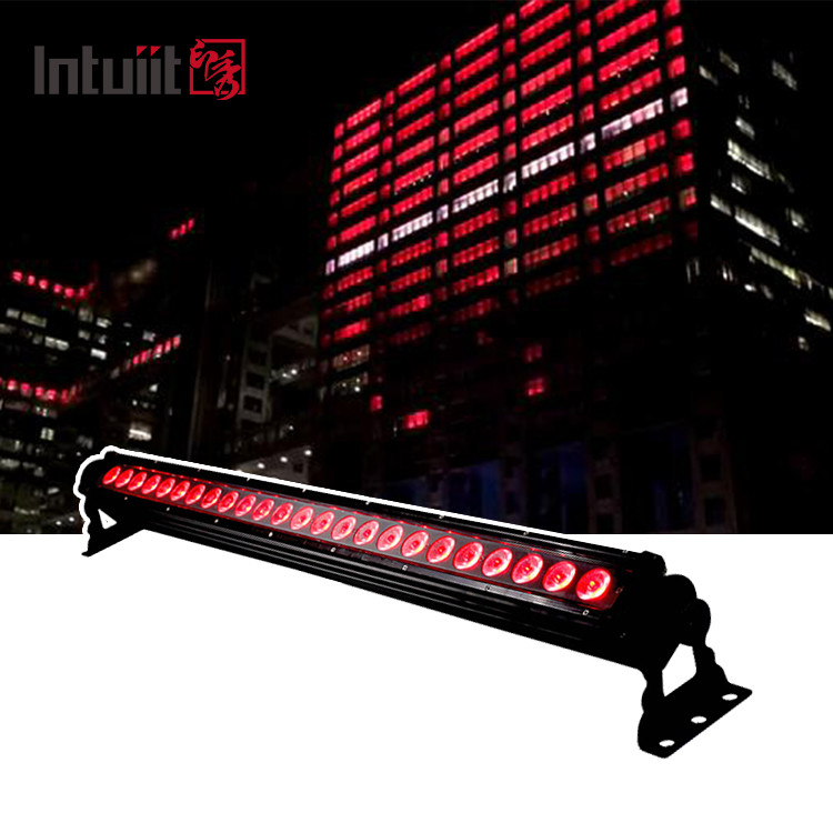 ไฟเวที Led Outdoor IP65 24pcs พร้อม DMX RDM LED Wall Wash Light 24 Eyes Rgb Led Bar Light ไฟเวที Led