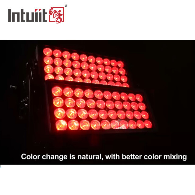 ไฟฉายเวที Dmx Led Wall Washer Light 400W 800W 1500W IP65 สีกลางเมือง RGBW Strobe