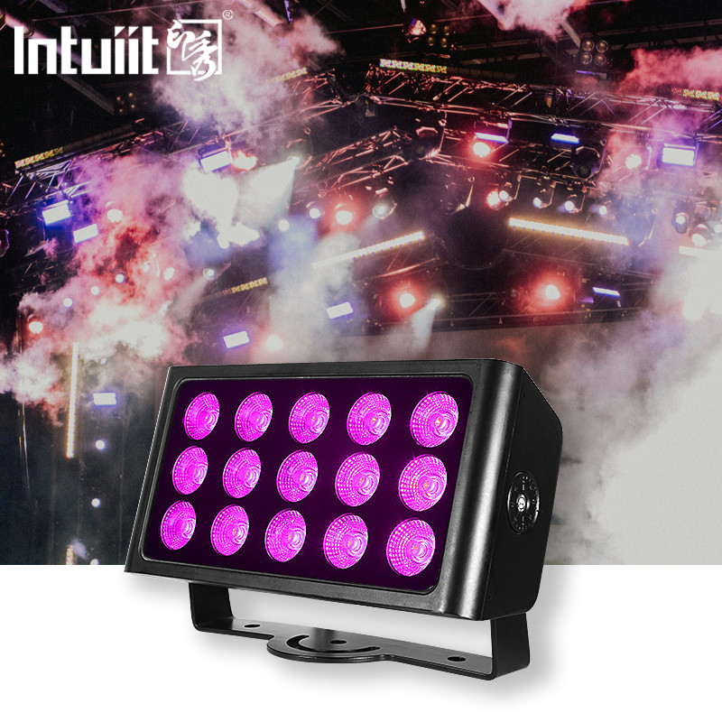 แสงบันเทิง แสงน้ําฝน 15x5w RGBW Dj Lights Bar DMX512 Uplight Bar สําหรับงานแต่ง ดิสโก้ พาร์ตี้ แสงบันเทิง