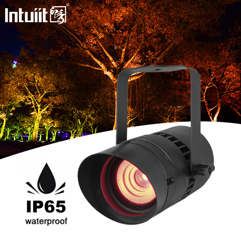 ไฟฉาย LED เครื่องล้างผนัง 15W แสงแคบ 4.5 องศา มุม โรงแรม แสงน้ําท่วม สวน RGBW ไฟฟ้าอาคาร
