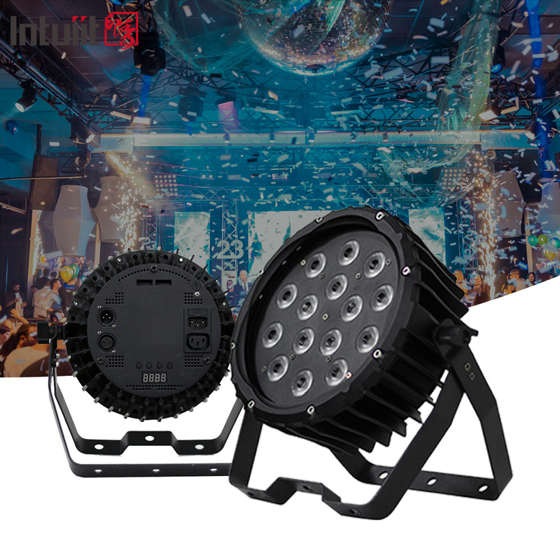 90W RGBW 4in1 par สลิม LED flat par แสงกระปุกสําหรับกิจกรรม dj stage กลางแจ้ง