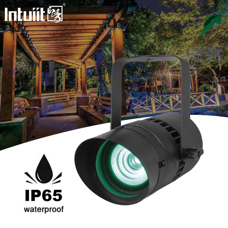 ไฟฉายกลางแจ้ง LED RGBW ไฟฉายกันน้ํา 15W ไฟฉายสว่างด้วยมุมแสงแคบ 4.5 องศา ไฟฉายหน้าผา ถนนสวนสแควร์