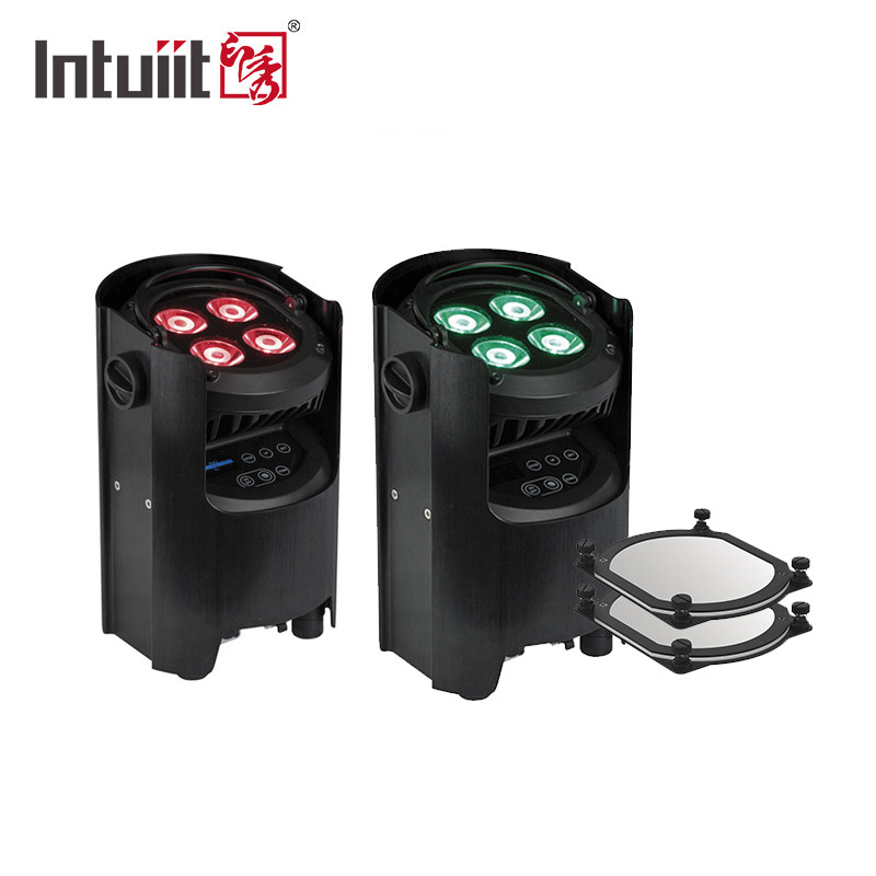 4x12W 4-in-1 RGBW Dj Wedding แบตเตอรี่ไฟฟ้า LED Uplight WIFI สายไร้สาย Dmx ดิสโก้