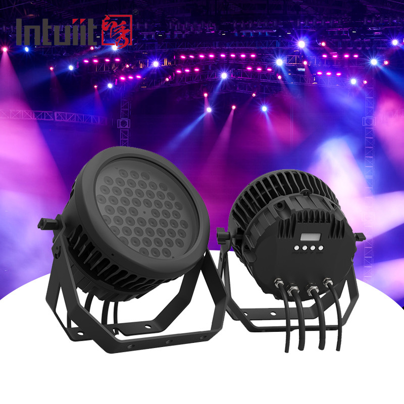 Par54 RGBW RGBW 4in1 dmx512 การควบคุม dj ไฟเวที LED par light 54*3w