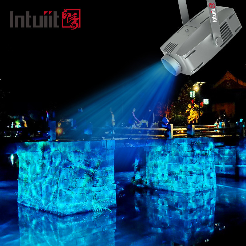 200W กันน้ํา LED กระแสคลื่นน้ํา แสง DMX512 โลโก้ โปรเจคเตอร์