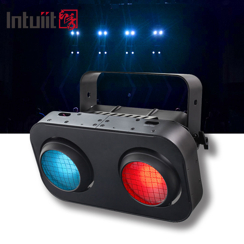 200W 2in1 Eyes LED COB ไฟผู้ชมสําหรับ DJ ดิสโก้ บาร์ คลับ Ring Stage Blinder ไฟ