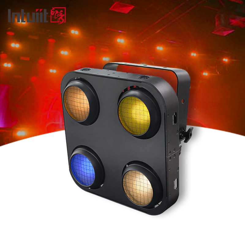โชว์เวลา ช่วงแสง IP65 กันน้ํา 4 ตา LED Blinder 4x90W COB Par ไฟในฝนหิมะภายนอก