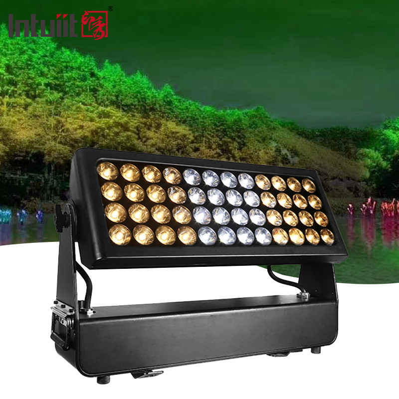 หลากสี IP65 DMX การควบคุม กันน้ํา LED สีเมือง 1500W RGBW 4 ใน 1 LED แสงล้างผนังกลางแจ้ง