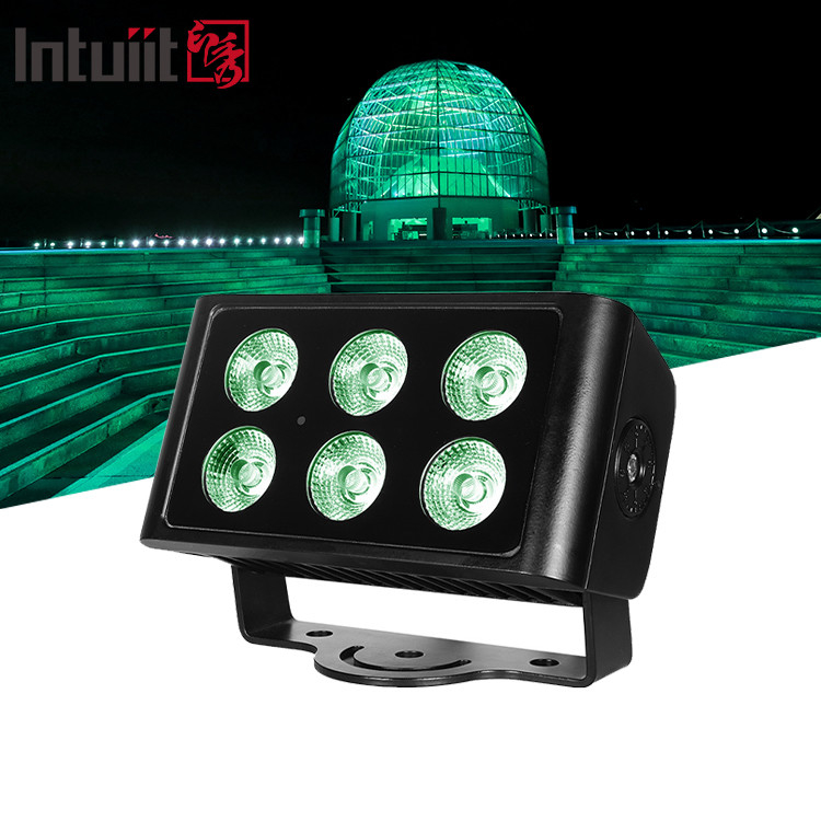 IP65 DMX 40w RGBW ไฟฟ้ากลางแจ้ง Led Flood Light Mini City Color Led Wash stage Light สําหรับภูมิทัศน์