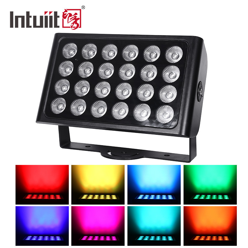 ไฟเวที LED ขับเคลื่อนด้วยแบตเตอรี่ขนาด 8 × 15W RGBW พร้อมรีโมตคอนโทรล