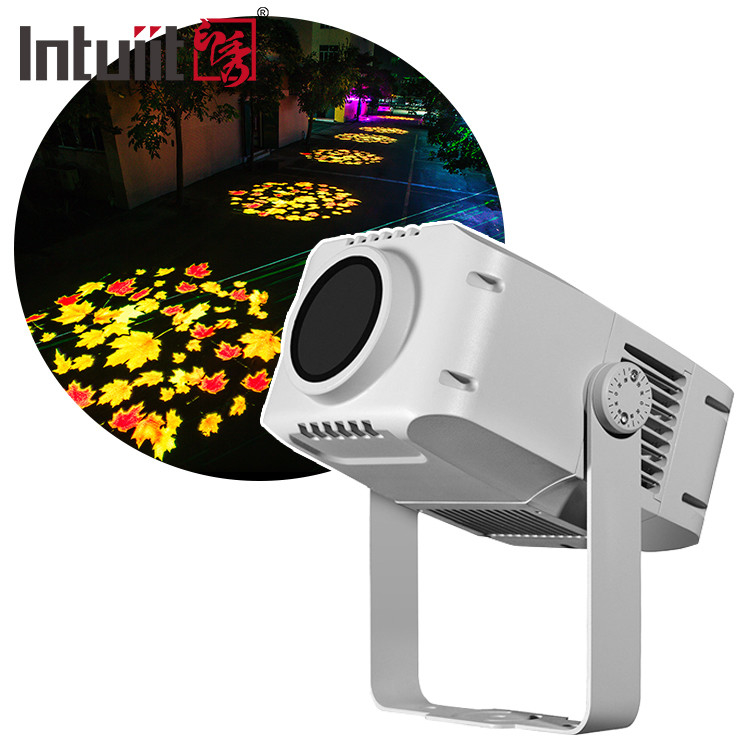 โปรเจคเตอร์ Gobo Outdoor 100W Waterproof การโฆษณาโลโก้ที่กําหนดเอง สีเต็ม LED โปรเจคเตอร์โลโก้กันน้ํา