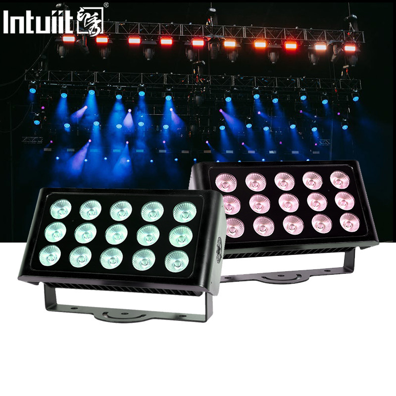 กันน้ํา IP65 สีเมือง COB 80W RGBW กลางแจ้ง Led Wall Wash แสงน้ําท่วม