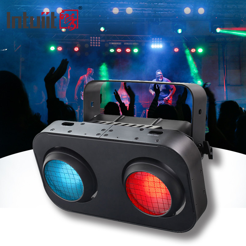 2 ตา 2x90W RGB 2IN1 LED COB แสงตาข่าย แอมเบอร์ สีขาวอบอุ่น