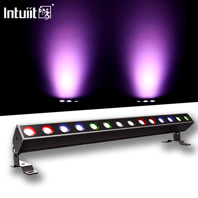 Dmx 14X10W RGBW 4in1 ไฟเวทีภายในภายนอก Led Wall Washer ไฟเวที