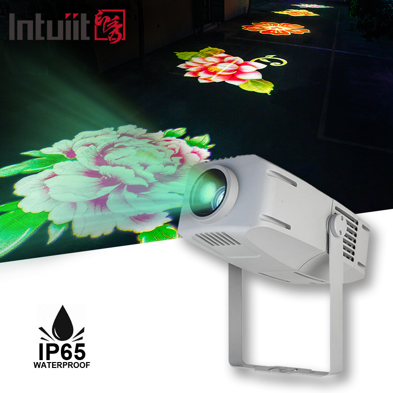 400W แต่งงาน แต่งสวนสาธารณะ Led Outdoor Gobo Logo Projection Light ด้วยรูปแบบหลายแบบ