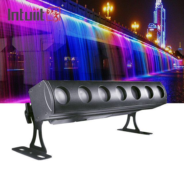 7x15W RGBW DMX LED Wash Bar Light ดิสโก้ งานฉากโครงการ แสงเครื่องซักผ้าสําหรับงานแต่ง