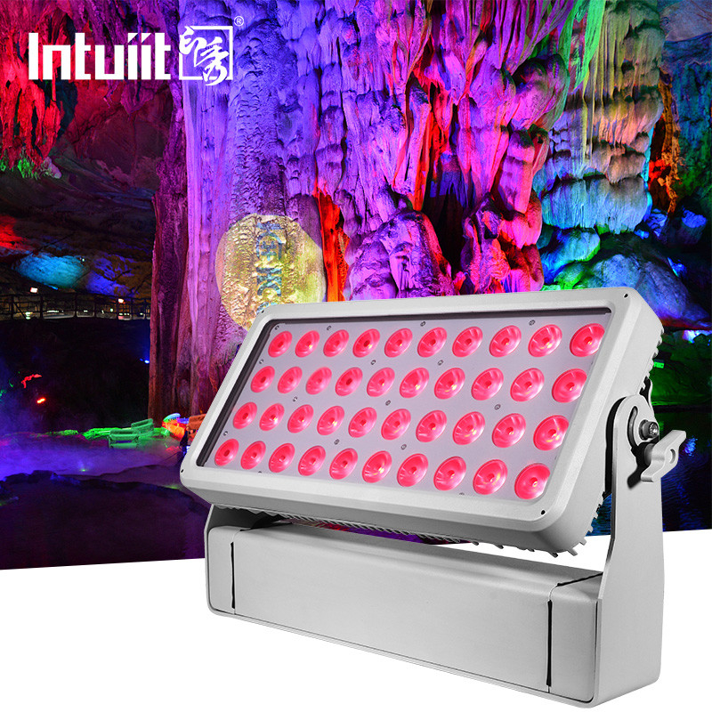 สีเมือง 400W แปรงล้างข้างนอก แสงน้ําท่วม แสงเวที แสงเครื่องล้าง แสง LED RGBW