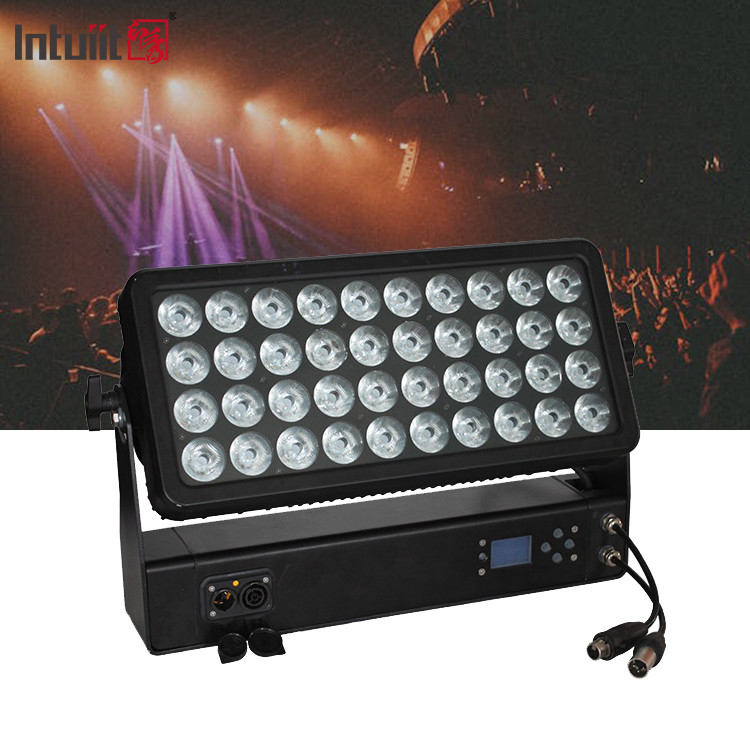 กลางแจ้ง Ip65 กันน้ํา 400W RGBW 4In1 เมืองสี LED Wall Wash Light สําหรับอาคาร