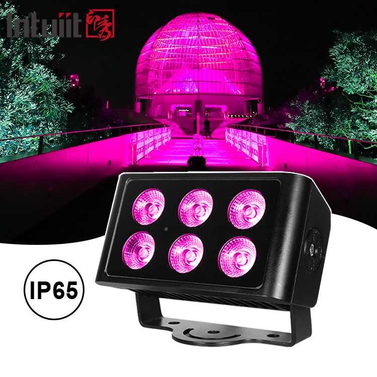 6x5W Led Rgbw 4in1 กันน้ํา Ip65 เมืองสี Wall Washer LED ล้างแสงน้ํา