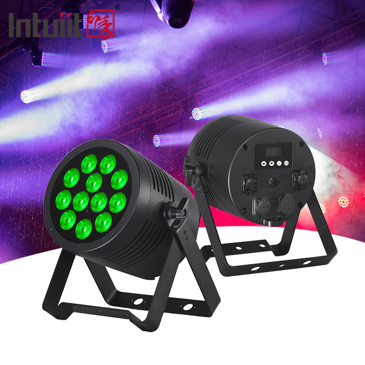 แสง LED กันน้ํา 12x20W RGBWAUV 6in1 IP65 Par แสง LED สเตจ