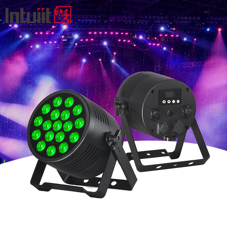 พลังงาน 18x20W กลางแจ้ง RGBWA-UV 6in1 IP65 กันน้ํา DJ ดิสโก้เมืองงานแต่ง