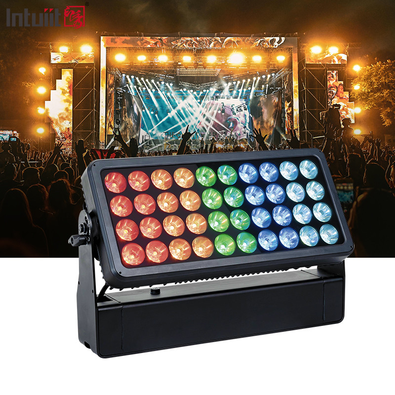 IP65 กันน้ํากลางแจ้ง 40X10W Rgbw 4in1 LED City Color LED Wall Wash Light