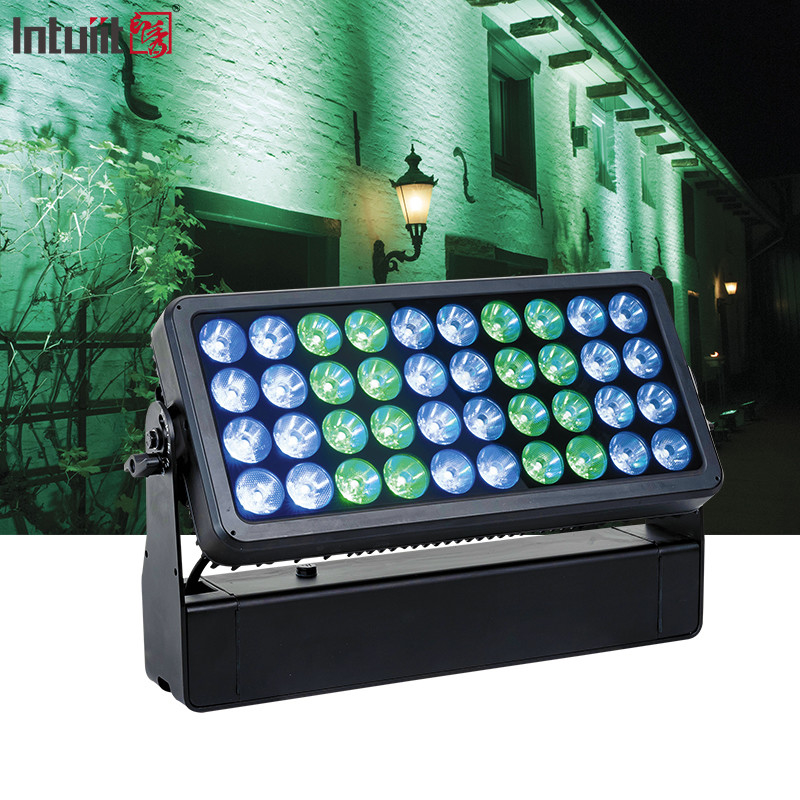 IP65 กันน้ํากลางแจ้ง 40X10W Rgbw 4in1 LED City Color LED Wall Wash Light