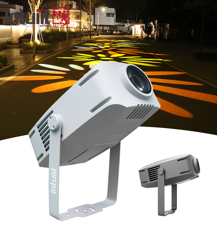 โปรเจคเตอร์ Gobo Outdoor 200w โปรเจคเตอร์โฆษณา Rotating Led Waterproof IP65 Logo โปรเจคเตอร์ Gobo Light