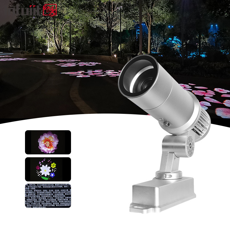 ภายนอก กันน้ํา โฆษณา โจ๊บ โปรเจคเตอร์ ไฟ 60W แปตเนอร์หมุน LED โลโก้ โลโก้