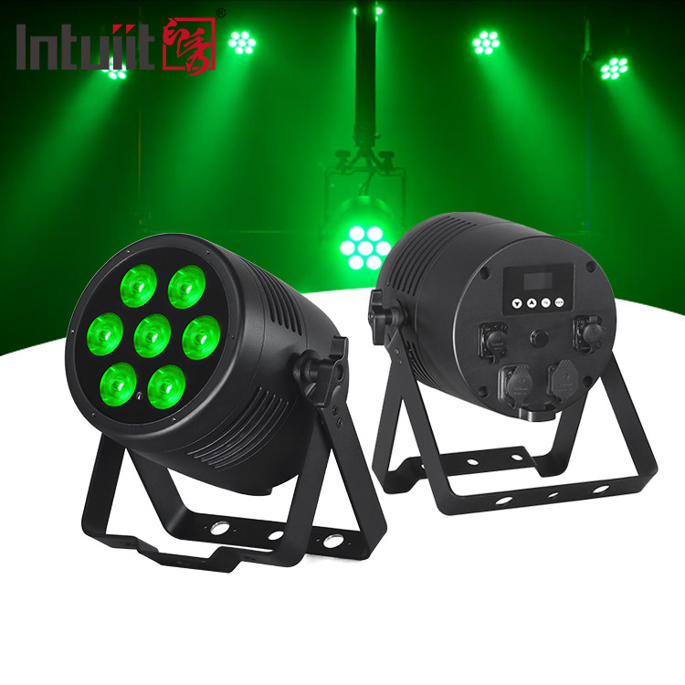 ไฟเวที LED Par RGBWA UV 6IN1 7x20w IP65 กันน้ํา Dmx LED Par