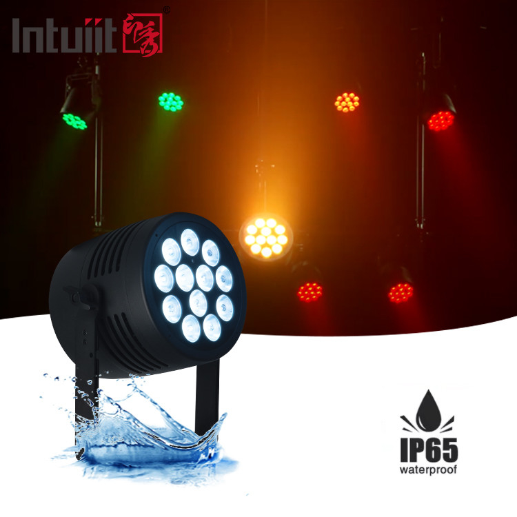 กันน้ํา 12x20w RGBWA UV 6IN1 LED Par Light Outdoor IP65 DMX512 Par แสงกระป๋องฉายเวที