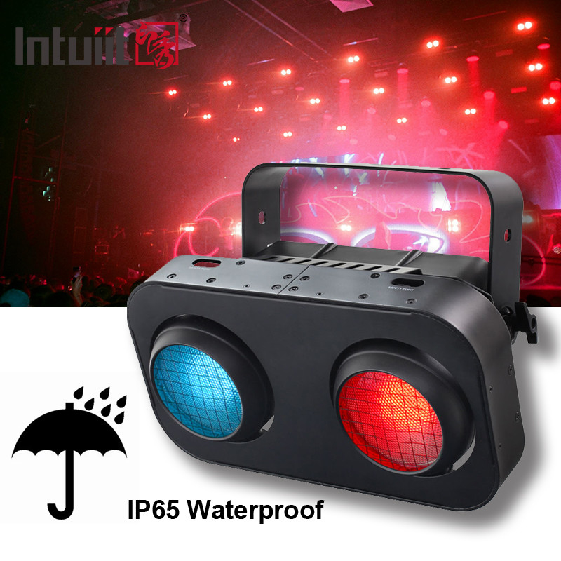 สีขาวสดใสสุดๆ ร้อน 100W สองตา 200w ผู้ชมตาบอด แสงเวที COB LED อุปกรณ์แสงสําหรับงานปาร์ตี้