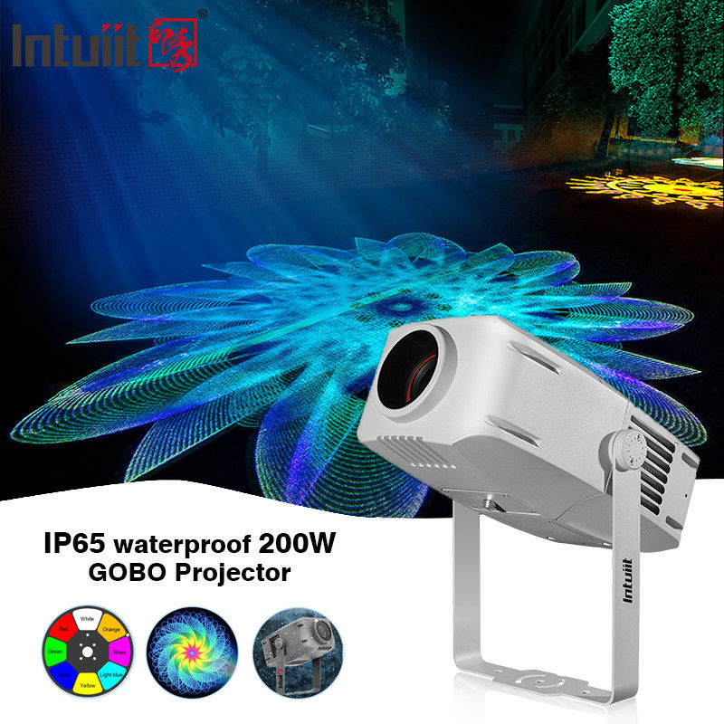 โปรเจคเตอร์ Gobo 200W Outdoor Ip65 ความสว่าง โฆษณา LED โลโก้ ไฟ โปรเจคเตอร์ Gobo Warehouse ไฟโฆษณา