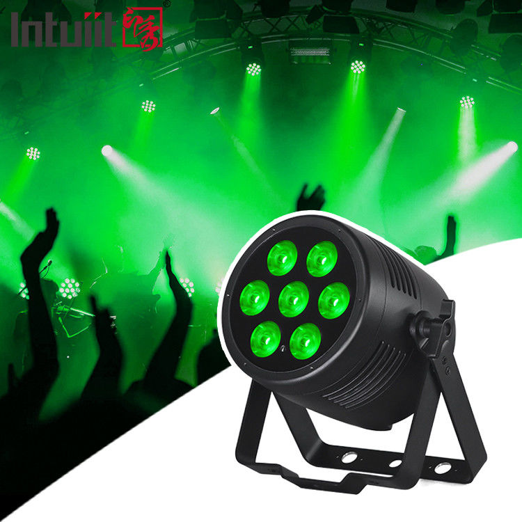 7x20W Rgbwauv Led Stage Par Light Dmx512 การควบคุม Par Light สําหรับงานงานแต่งงาน