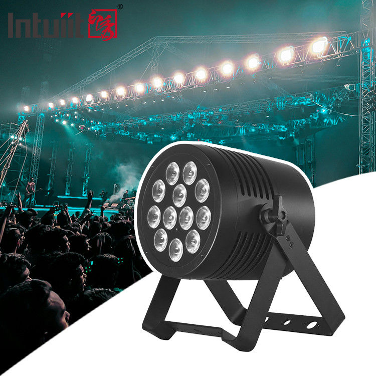 ไฟฉายเวที LED นอก DMX 12pcs*20W 6 in 1 RGBWA UV แสงกันน้ํา Par Light สําหรับงานแต่ง / เวที / ดิสโก้ / แสงคอนเสิร์ต