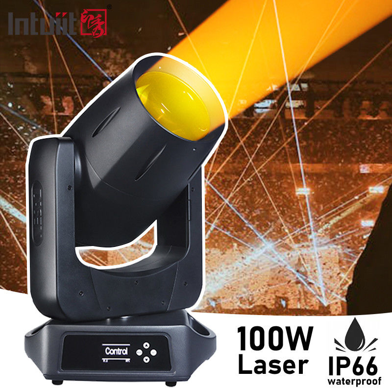 HOT SELL IP66 100W เลเซอร์กันน้ํากลางแจ้งเคลื่อนไหวหัวรังสว่างเวทีจากสําหรับเวที การแสดงคอนเสิร์ต