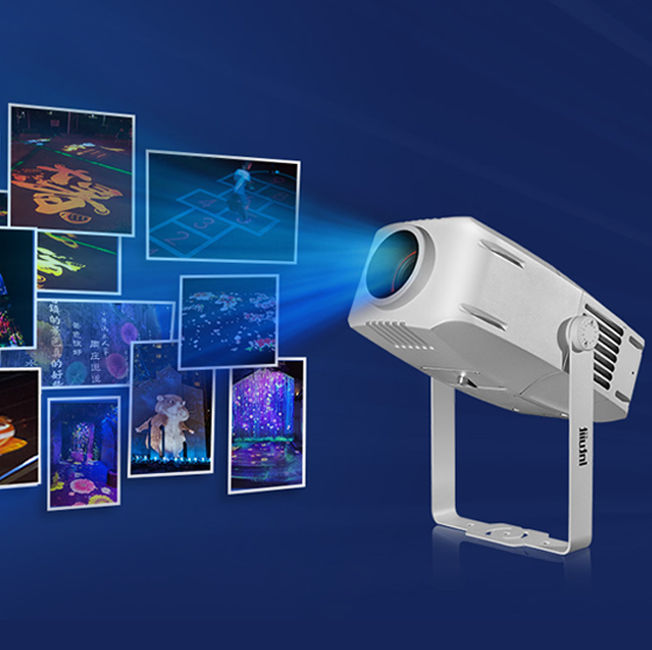 200W กันน้ํา Ip65 ภายนอก ภายใน ประจําการโฆษณา Gobo LED Zoom โลโก้ โปรเจคเตอร์ ไฟ