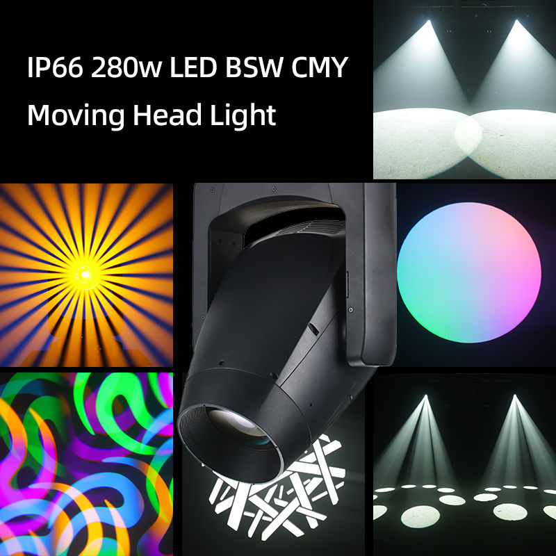 IP66 LEDมืออาชีพ 280W Beam Spot Wash CMY ไฟหัวเคลื่อนย้ายสําหรับ Dj Disco Bar Club ภาพถ่าย