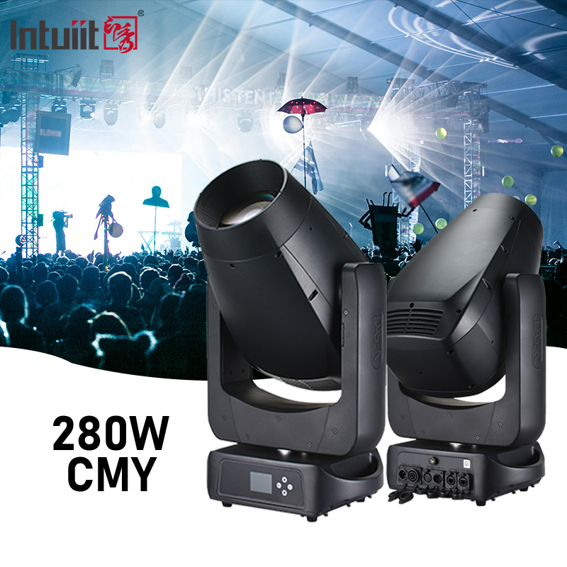 ไฟหัวเคลื่อนที่ LED กลางแจ้ง 280W IP66 กันน้ำ CMY Beam Spot Wash BSW Moving Head Light ไฟหัวเคลื่อนที่ LED Beam Light