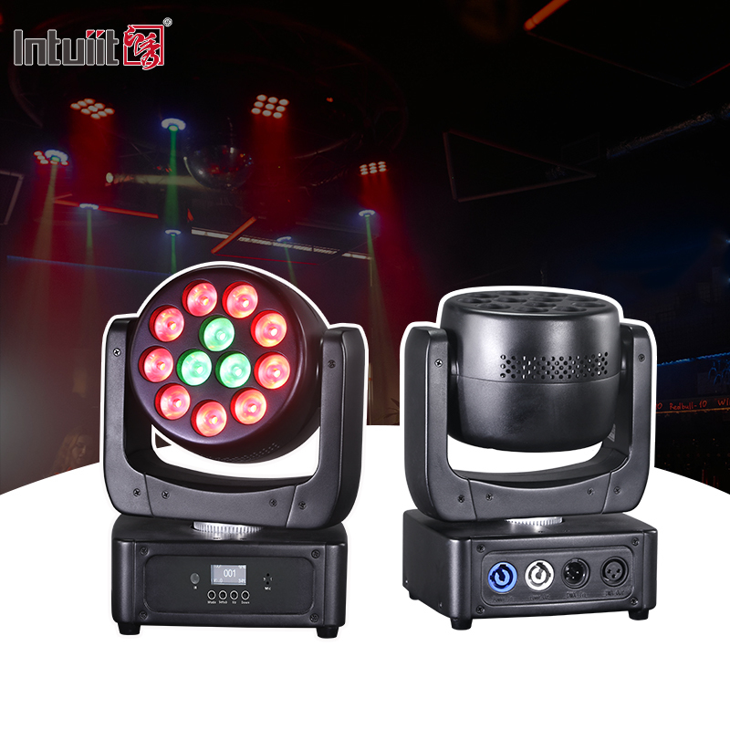 อุปกรณ์การส่องแสงเวที DMX Beam RGBW 12x8w Led Wash Head Light