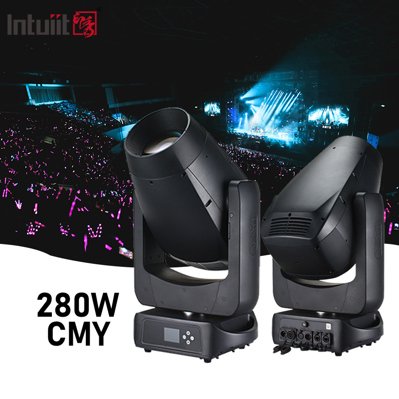 IP66 หัวเคลื่อนย้าย 280w CMY Led Beam กระแสแสง กระแสแสง Spot Wash กระแสไฟหัว DJ ไฟเวที