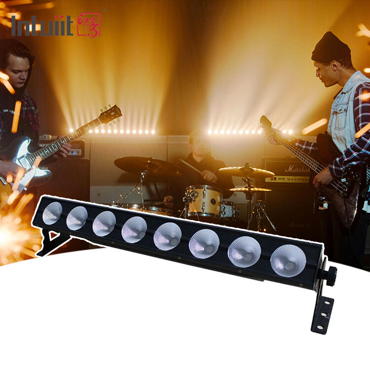 8*15W RGB 3in1 Indoor COB Pixel Light Bar DMX Control LED Wall Washer สําหรับงานแต่งหน้าต่าง งานจัดงานคอนเสิร์ต การสว่างเวที