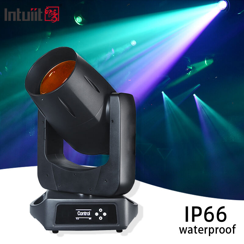 ไฟหัวเคลื่อนที่ LED IP66 200W พร้อมการควบคุม DMX512/RDM สี 12+1 สําหรับโรงละคร, รายการ, งานแต่งงานและคลับ