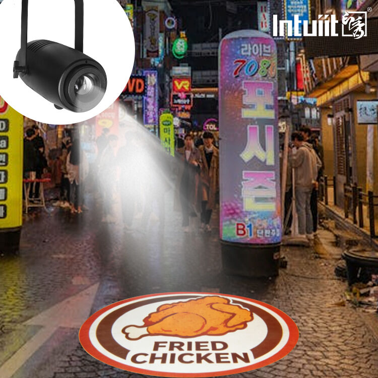 โลโก้ LED ขนาด 60W โปรเจคเตอร์ GOBO Ip65 แสงกันน้ํา โรงแรม บริษัท ร้านค้า การโฆษณางานแต่ง