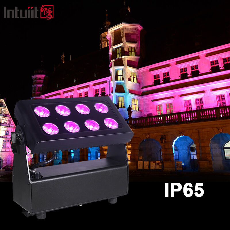 Led 8x15W RGBW Wall Washer Hotel Villa Exterior Wall Landscape LED Lamp Lighting Garden Landscape Decoration for Outdoor โรงแรมในเมืองอเมริกา