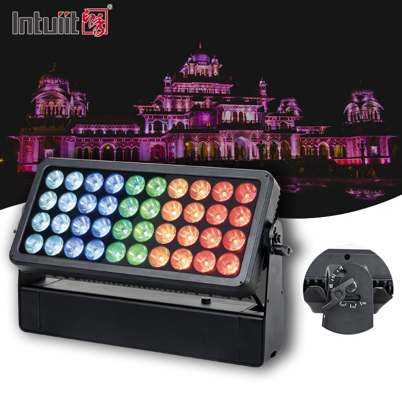 LED 40X10W RGBW 4 in 1 ภายนอก กันน้ํา เครื่องล้างผนัง เครื่องล้างผนัง สภาพภูมิภาพ Led Lamp Led Wallwasher ไฟโฟลท์