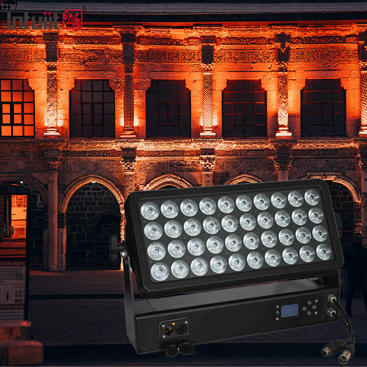 400W Outdoor IP65 กันน้ํา สีเมือง 40x10W RGBW 4in1 LED แสงล้างผนัง