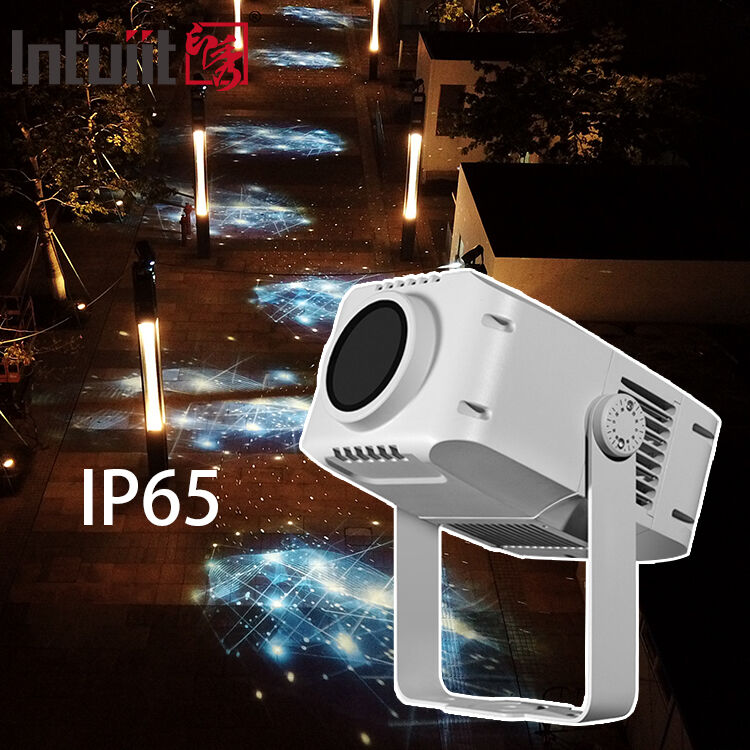 ไฟฉาย LED หมุนได้กันน้ำระดับ IP65 กำลังไฟ 100W - ไฟ Gobo อะลูมิเนียมอัลลอยด์สำหรับโลโก้โฆษณาส่วนบุคคลและแบรนด์กลางแจ้ง