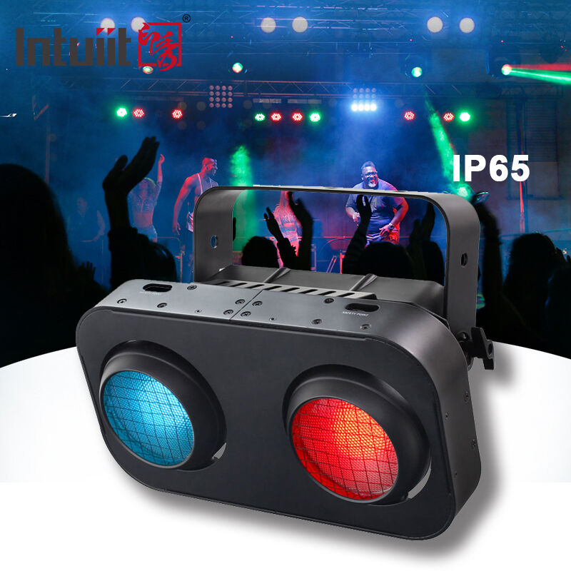 2 Eyes Led Blinder Light Ip65 ไฟผู้ชมกลางแจ้ง DMX512 Cob Par Light 200w ไฟโฟลท์สําหรับโรงละคร