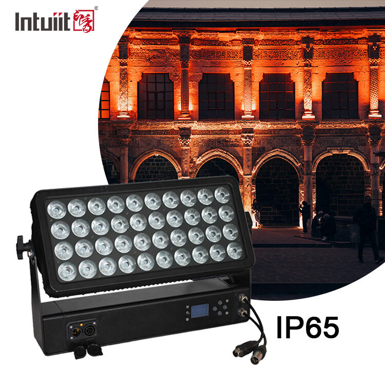 แสง LED แบบอาชีพ 400W แสงบันเทิงกลางแจ้ง RGBW 4in1 40x10W IP65 แสงน้ําท่วม DMX512 แสงล้างสําหรับงานคอนเสิร์ต งานเทศกาล